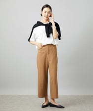FMLHD17200 MICHEL KLEIN(ミッシェルクラン) [新色追加][定番人気]ドライストレッチワイドパンツ ベージュ