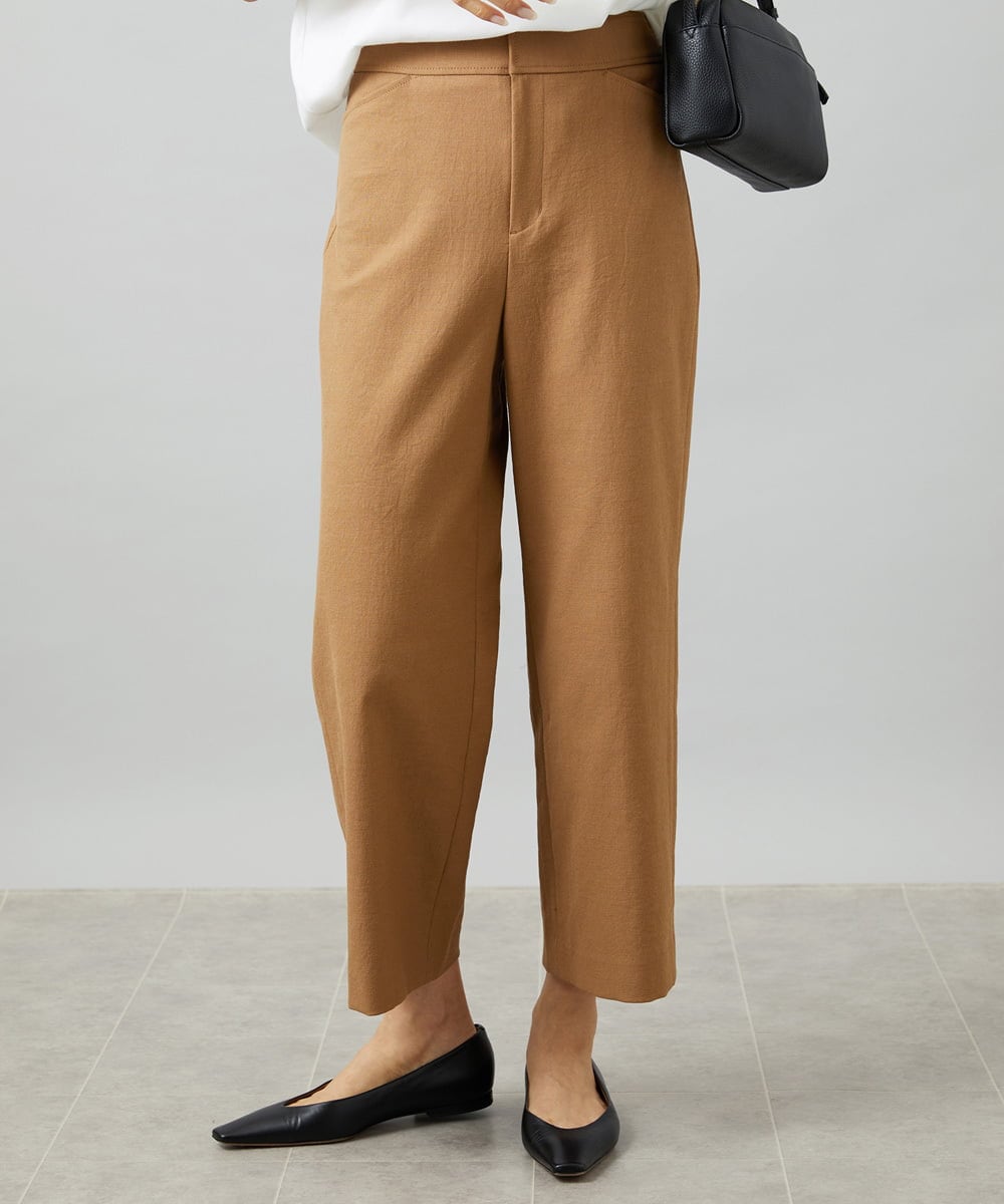 FMLHD17200 MICHEL KLEIN(ミッシェルクラン) [新色追加][定番人気]ドライストレッチワイドパンツ ベージュ