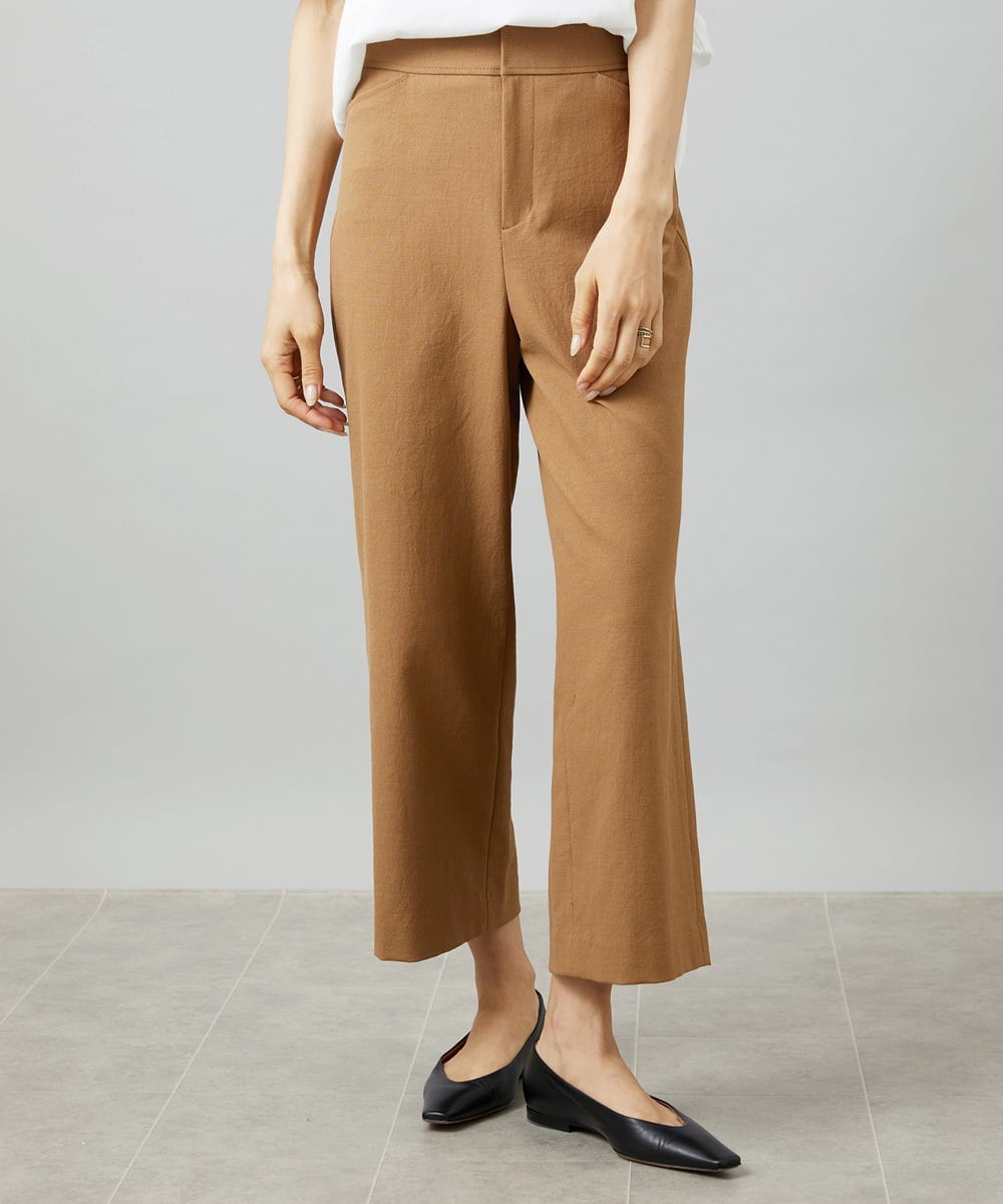 FMLHD17200 MICHEL KLEIN(ミッシェルクラン) [新色追加][定番人気]ドライストレッチワイドパンツ ベージュ