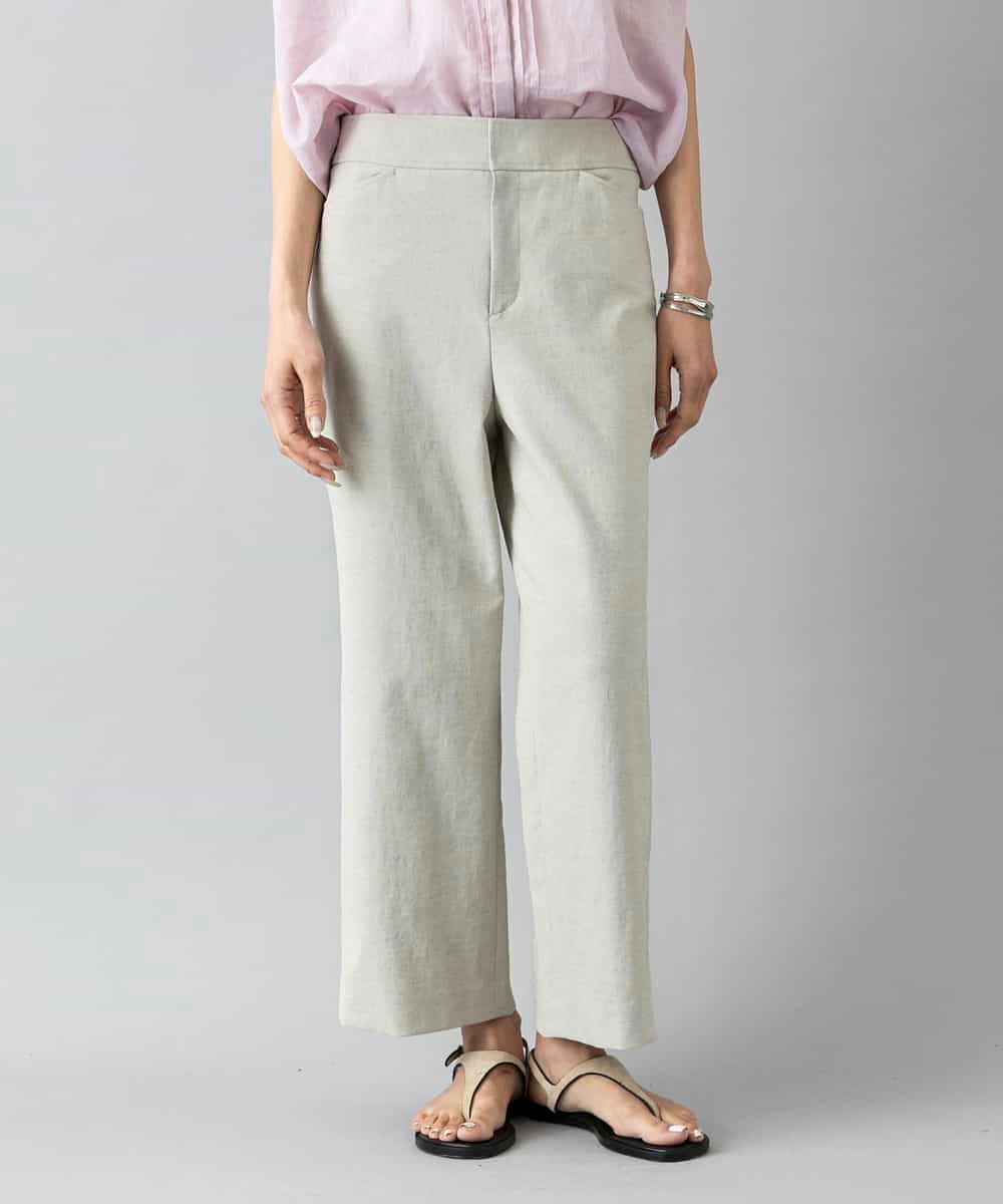 FMLHD17200 MICHEL KLEIN(ミッシェルクラン) [新色追加][定番人気]ドライストレッチワイドパンツ ベージュ