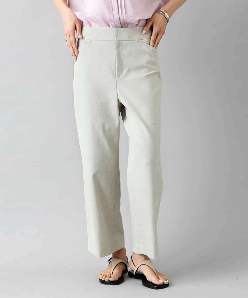 FMLHD17200 MICHEL KLEIN(ミッシェルクラン) [新色追加][定番人気]ドライストレッチワイドパンツ ベージュ