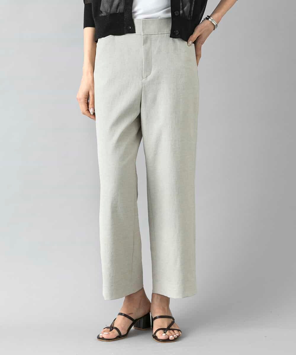 FMLHD17200 MICHEL KLEIN(ミッシェルクラン) [新色追加][定番人気]ドライストレッチワイドパンツ ベージュ