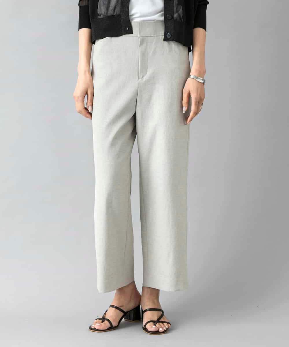 FMLHD17200 MICHEL KLEIN(ミッシェルクラン) [新色追加][定番人気]ドライストレッチワイドパンツ ベージュ