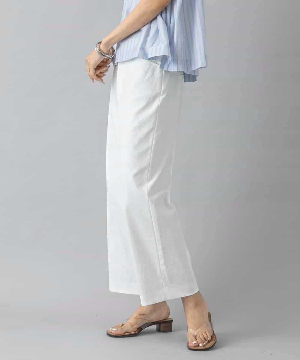 FMLHD17200 MICHEL KLEIN(ミッシェルクラン) [新色追加][定番人気]ドライストレッチワイドパンツ ベージュ