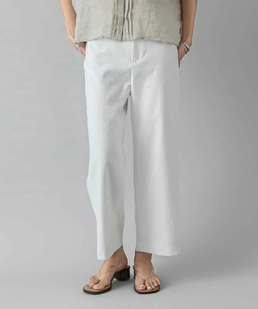 FMLHD17200 MICHEL KLEIN(ミッシェルクラン) [新色追加][定番人気]ドライストレッチワイドパンツ ベージュ