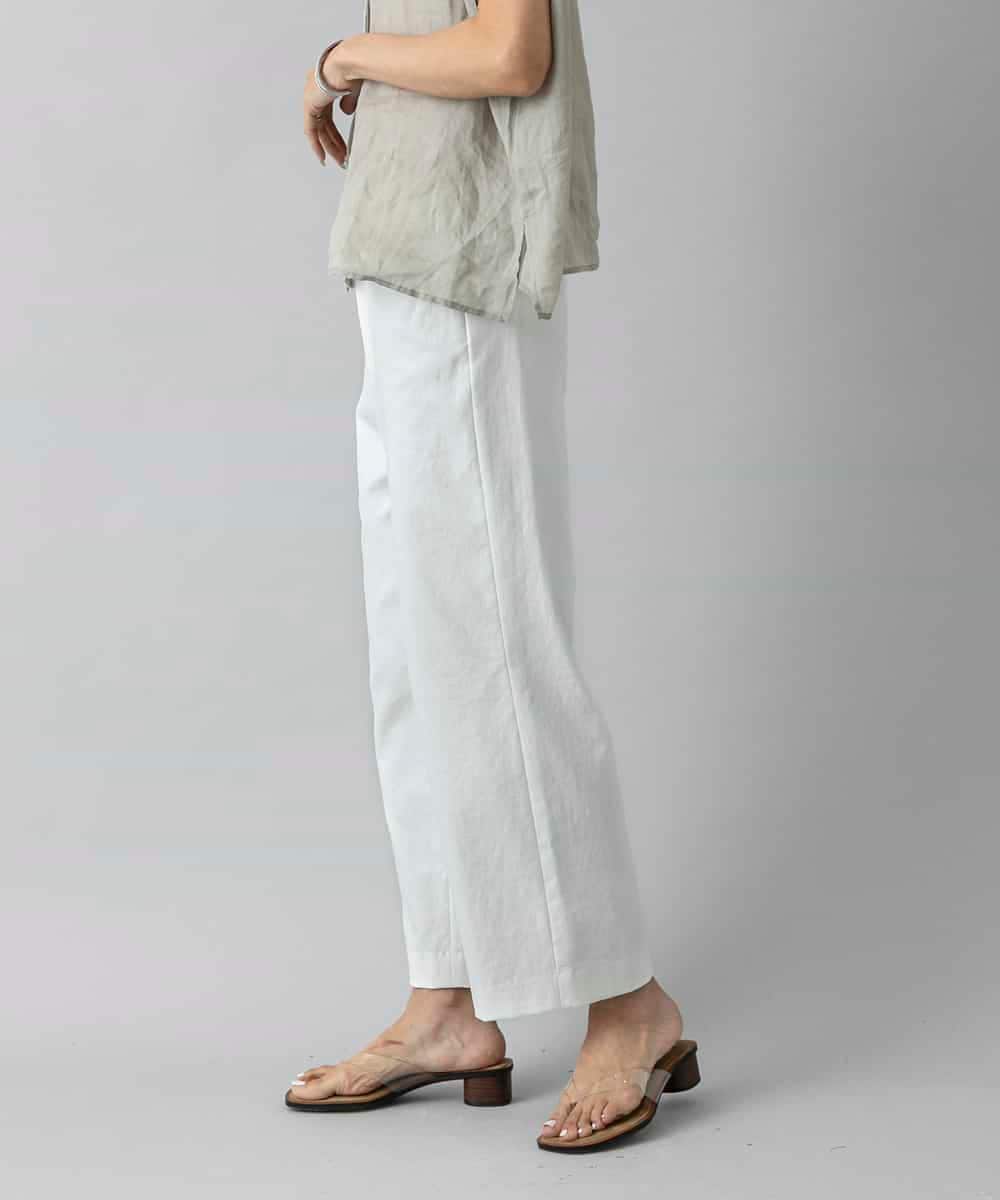 FMLHD17200 MICHEL KLEIN(ミッシェルクラン) [新色追加][定番人気]ドライストレッチワイドパンツ ベージュ
