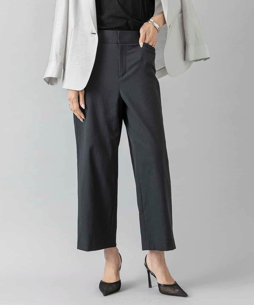 FMLHD17200 MICHEL KLEIN(ミッシェルクラン) [新色追加][定番人気]ドライストレッチワイドパンツ ベージュ