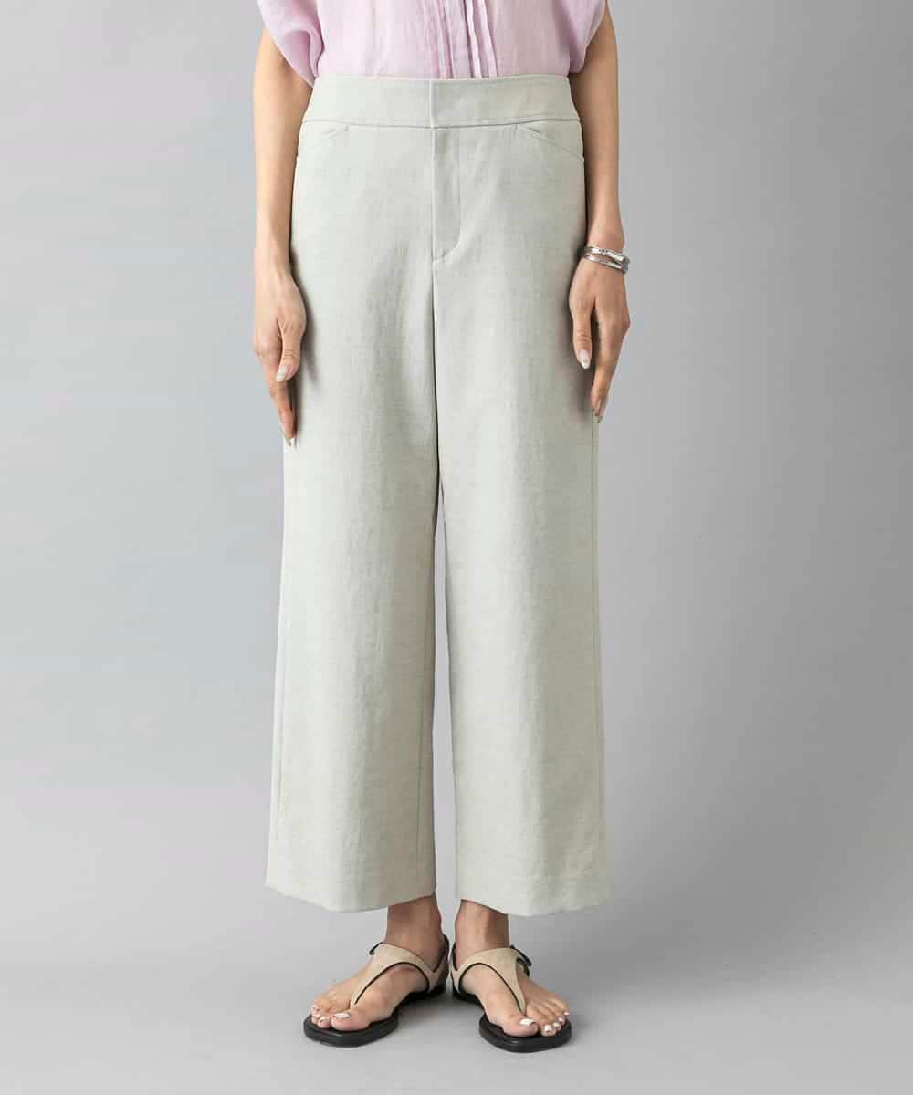 FMLHD17200 MICHEL KLEIN(ミッシェルクラン) [新色追加][定番人気]ドライストレッチワイドパンツ ベージュ