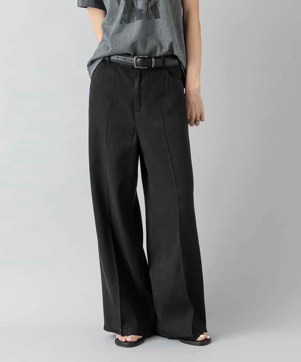 FMLHD18260 MICHEL KLEIN(ミッシェルクラン) ライトデニムパンツ ブラック