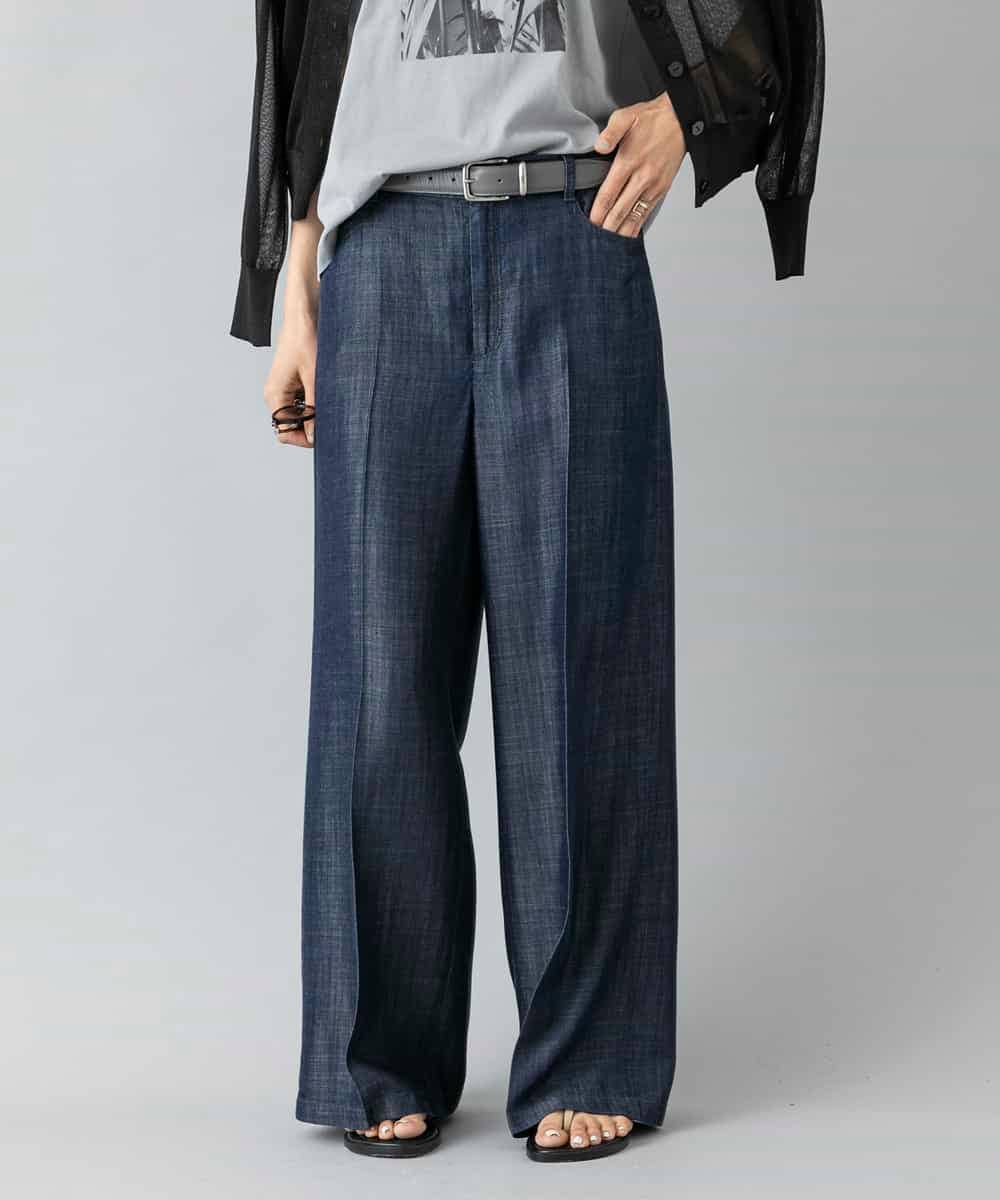 FMLHD18260 MICHEL KLEIN(ミッシェルクラン) ライトデニムパンツ ブラック