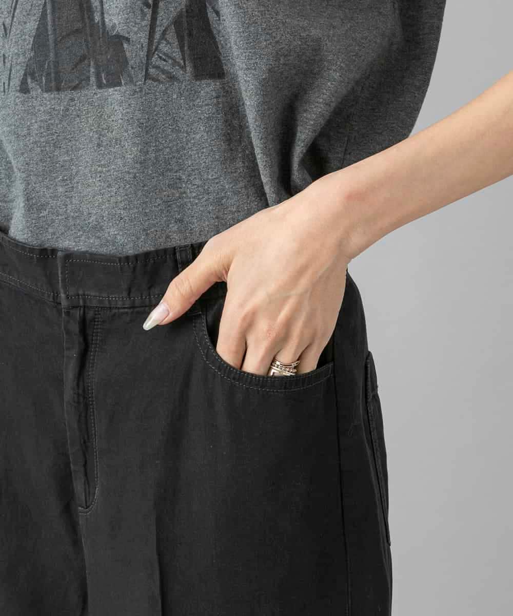 FMLHD18260 MICHEL KLEIN(ミッシェルクラン) ライトデニムパンツ ブラック