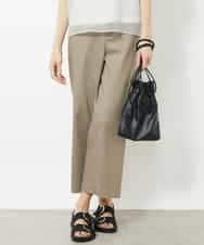 FMLHV50200 MICHEL KLEIN(ミッシェルクラン) リヨセルデニムセミワイドパンツ グレージュ(92)