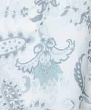 FMLHV54270 MICHEL KLEIN(ミッシェルクラン) ペイズリープリントリラクシーパンツ ブラック系(94)