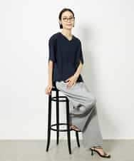 FMLJA01170 MICHEL KLEIN(ミッシェルクラン) チノワイドパンツ グレー