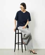 FMLJA01170 MICHEL KLEIN(ミッシェルクラン) チノワイドパンツ グレー