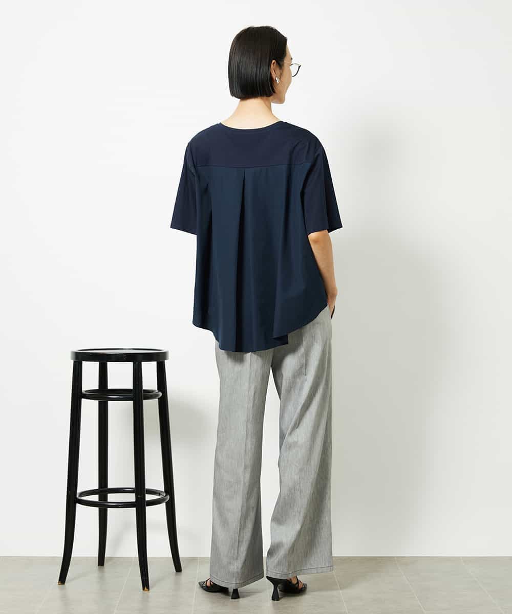 FMLJA01170 MICHEL KLEIN(ミッシェルクラン) チノワイドパンツ グレー