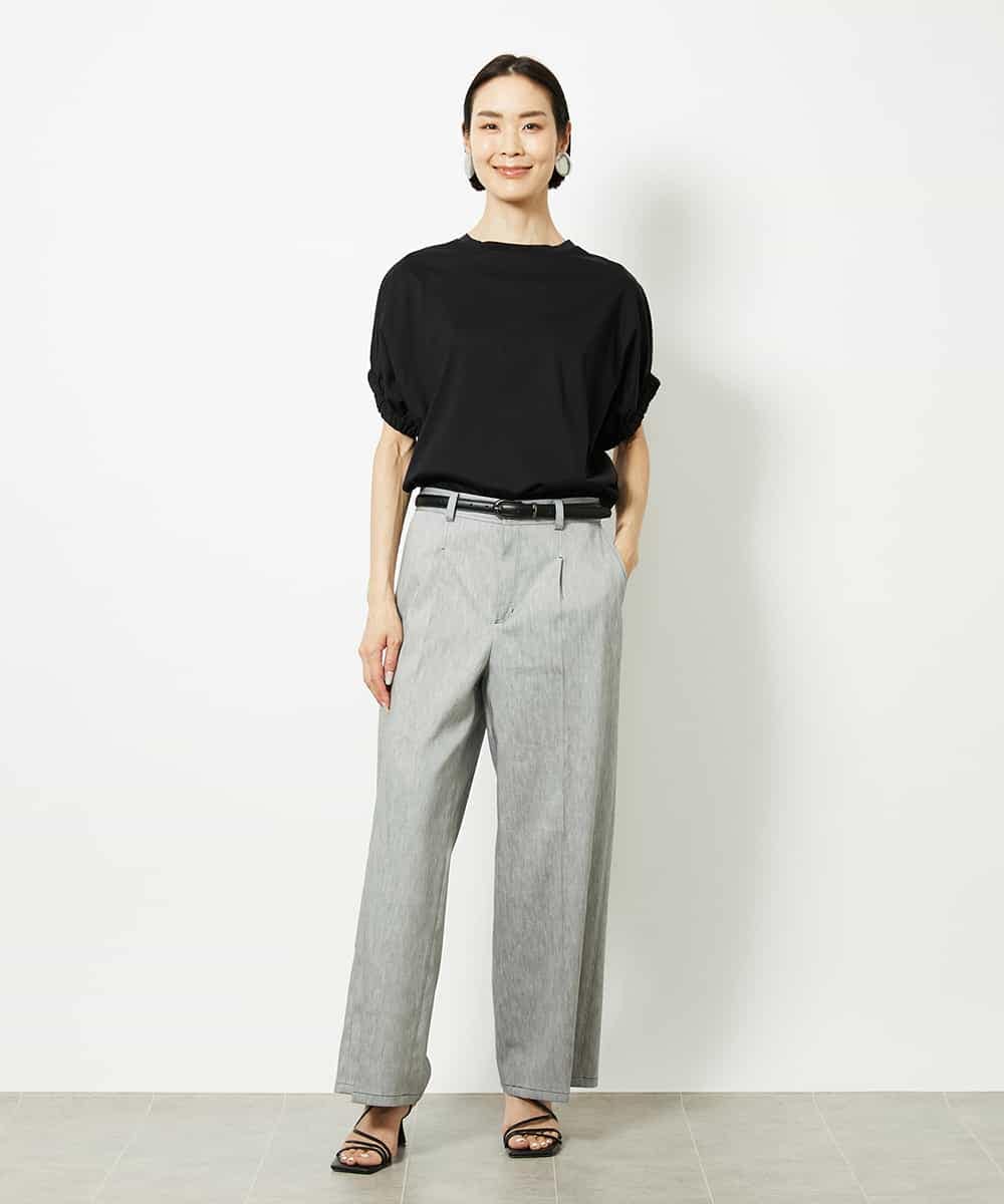FMLJA01170 MICHEL KLEIN(ミッシェルクラン) チノワイドパンツ グレー