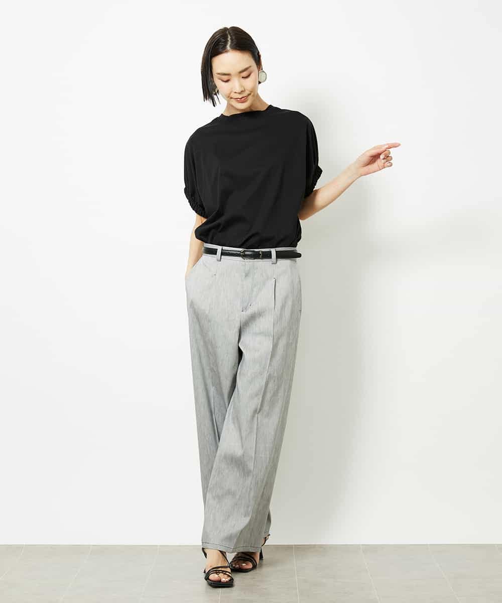 FMLJA01170 MICHEL KLEIN(ミッシェルクラン) チノワイドパンツ グレー
