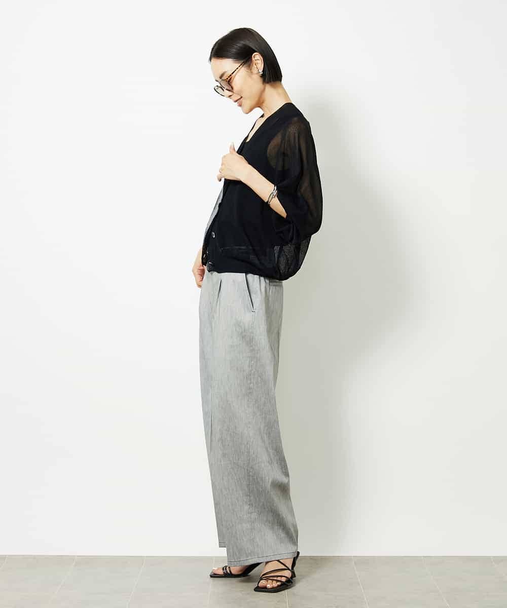 FMLJA01170 MICHEL KLEIN(ミッシェルクラン) チノワイドパンツ グレー
