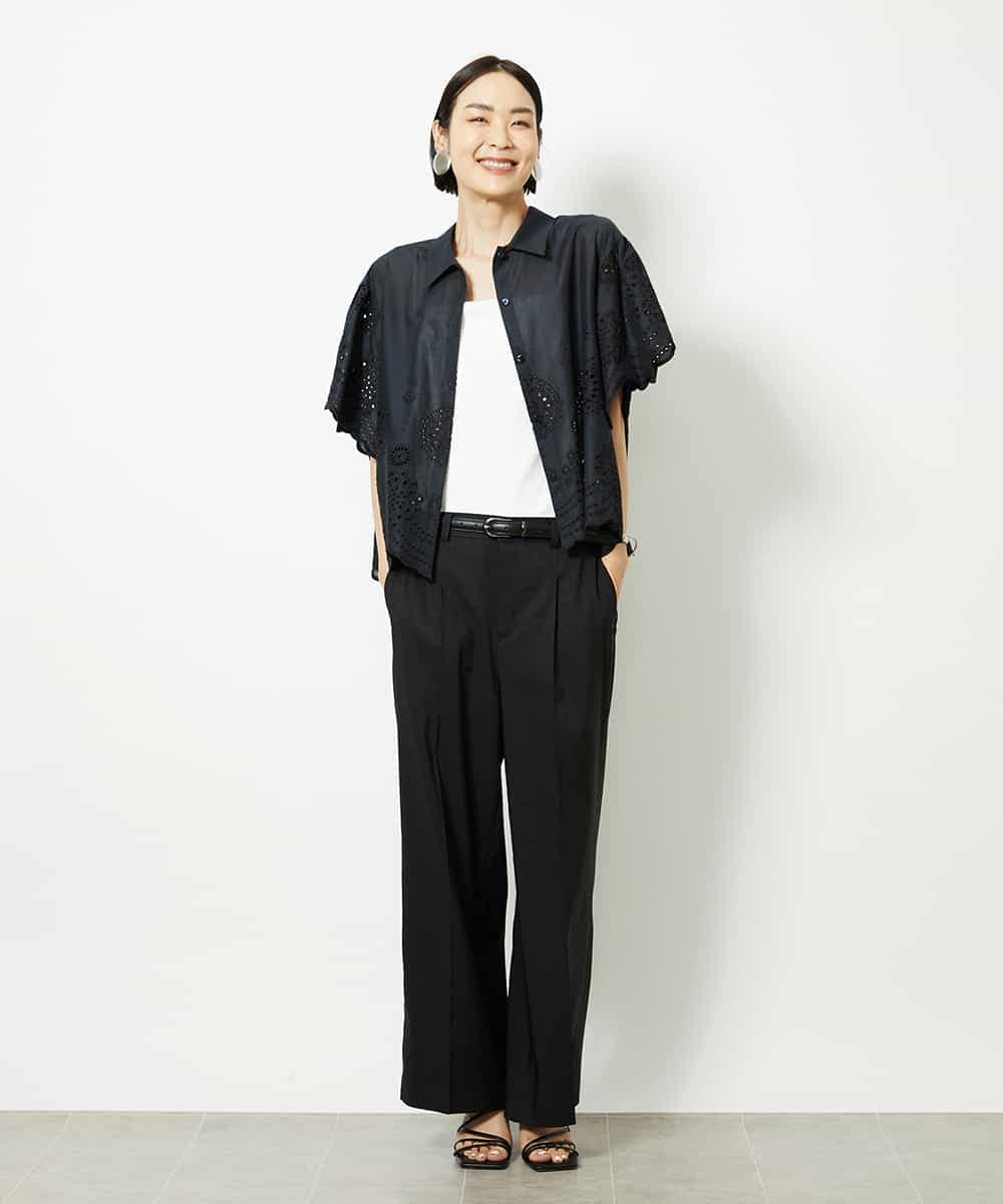 FMLJA01170 MICHEL KLEIN(ミッシェルクラン) チノワイドパンツ グレー