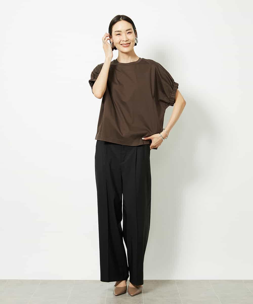 FMLJA01170 MICHEL KLEIN(ミッシェルクラン) チノワイドパンツ グレー