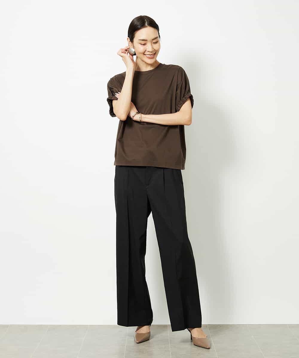 FMLJA01170 MICHEL KLEIN(ミッシェルクラン) チノワイドパンツ グレー