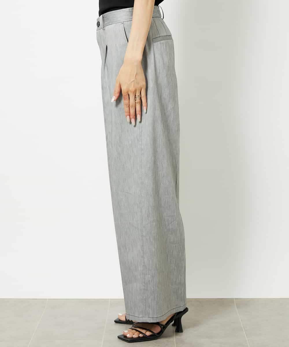 FMLJA01170 MICHEL KLEIN(ミッシェルクラン) チノワイドパンツ グレー