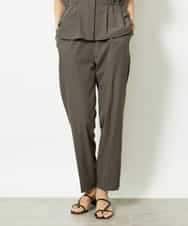 FMLJA05230 MICHEL KLEIN(ミッシェルクラン) ［セットアップ対応］コージーテーパードパンツ ブラウン