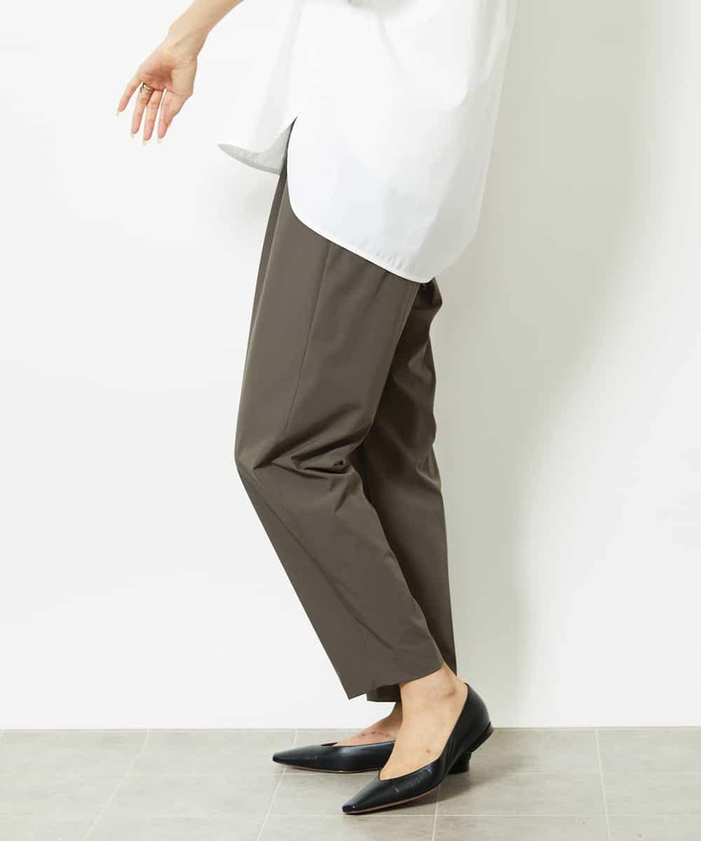 FMLJA05230 MICHEL KLEIN(ミッシェルクラン) ［セットアップ対応］コージーテーパードパンツ ブラウン