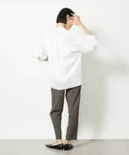 FMLJA05230 MICHEL KLEIN(ミッシェルクラン) ［セットアップ対応］コージーテーパードパンツ ブラウン