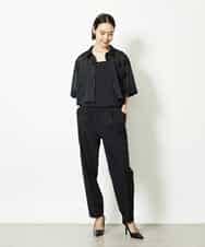 FMLJA05230 MICHEL KLEIN(ミッシェルクラン) ［セットアップ対応］コージーテーパードパンツ ブラウン