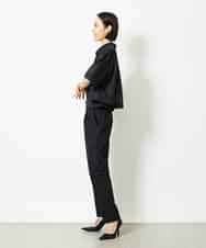 FMLJA05230 MICHEL KLEIN(ミッシェルクラン) ［セットアップ対応］コージーテーパードパンツ ブラウン