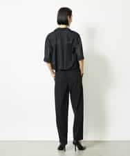 FMLJA05230 MICHEL KLEIN(ミッシェルクラン) ［セットアップ対応］コージーテーパードパンツ ブラウン