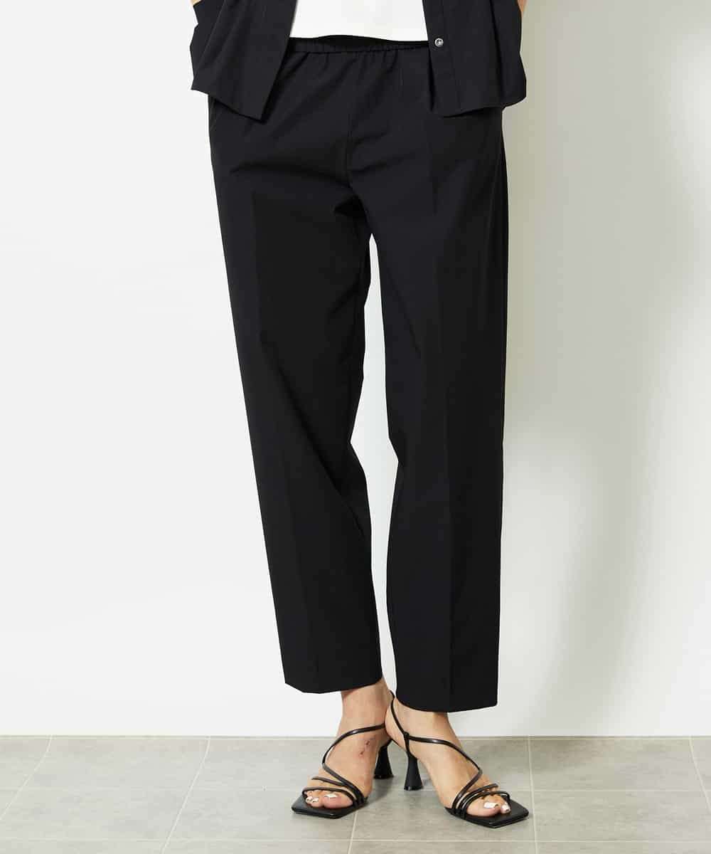 FMLJA05230 MICHEL KLEIN(ミッシェルクラン) ［セットアップ対応］コージーテーパードパンツ ブラウン