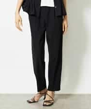 FMLJA05230 MICHEL KLEIN(ミッシェルクラン) ［セットアップ対応］コージーテーパードパンツ ブラウン