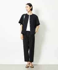 FMLJA05230 MICHEL KLEIN(ミッシェルクラン) ［セットアップ対応］コージーテーパードパンツ ブラウン