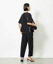 FMLJA05230 MICHEL KLEIN(ミッシェルクラン) ［セットアップ対応］コージーテーパードパンツ ブラウン