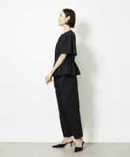 FMLJA05230 MICHEL KLEIN(ミッシェルクラン) ［セットアップ対応］コージーテーパードパンツ ブラウン