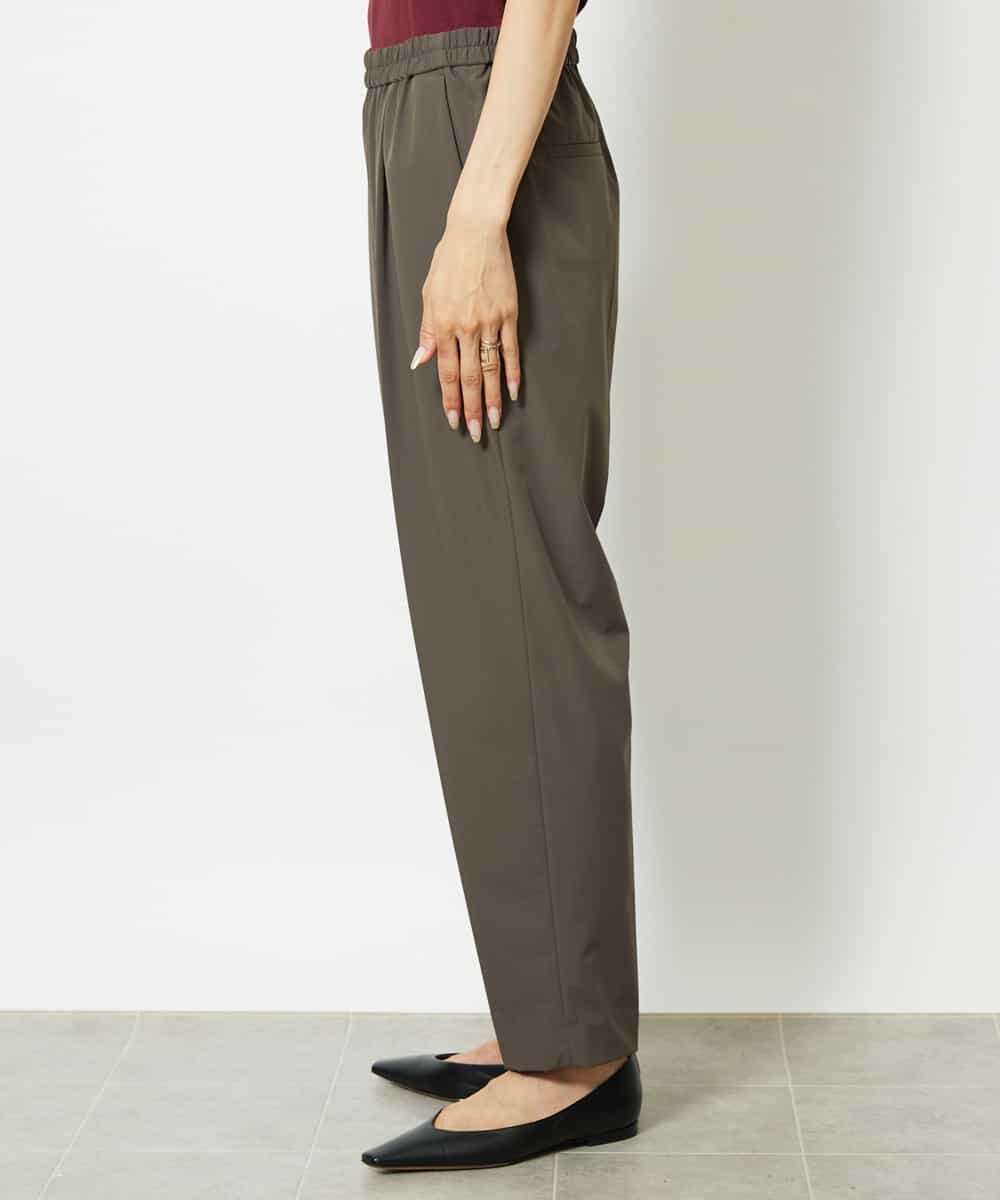 FMLJA05230 MICHEL KLEIN(ミッシェルクラン) ［セットアップ対応］コージーテーパードパンツ ブラウン