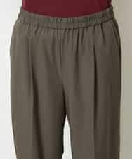 FMLJA05230 MICHEL KLEIN(ミッシェルクラン) ［セットアップ対応］コージーテーパードパンツ ブラウン