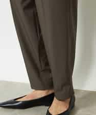 FMLJA05230 MICHEL KLEIN(ミッシェルクラン) ［セットアップ対応］コージーテーパードパンツ ブラウン