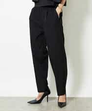 FMLJA05230 MICHEL KLEIN(ミッシェルクラン) ［セットアップ対応］コージーテーパードパンツ ブラック