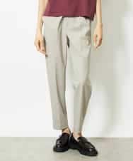 FMLJA07200 MICHEL KLEIN(ミッシェルクラン) ツイルストレッチテーパードパンツ ベージュ