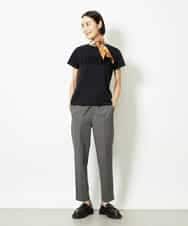 FMLJA07200 MICHEL KLEIN(ミッシェルクラン) ツイルストレッチテーパードパンツ ベージュ