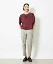 FMLJA07200 MICHEL KLEIN(ミッシェルクラン) ツイルストレッチテーパードパンツ ベージュ