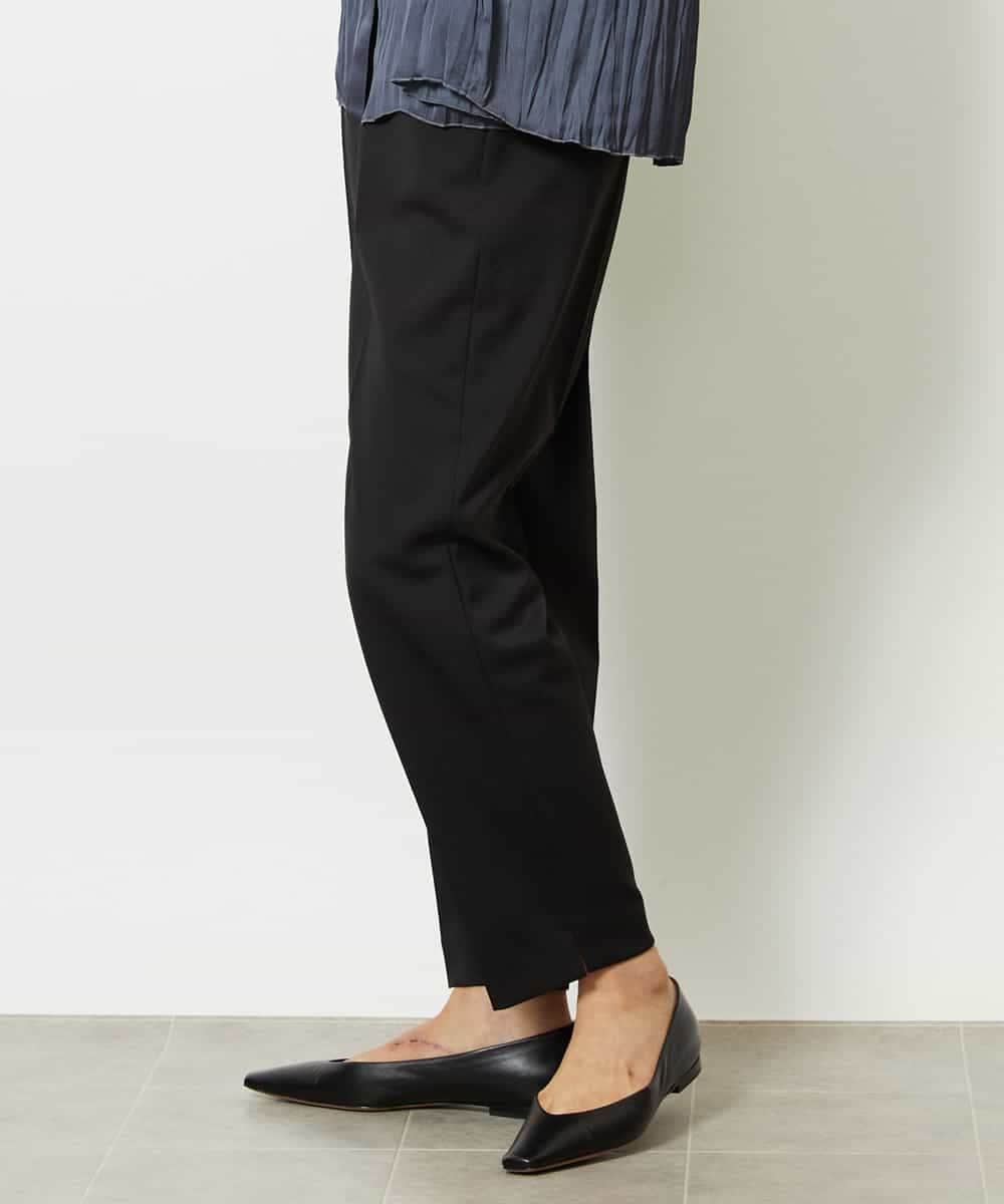 FMLJA07200 MICHEL KLEIN(ミッシェルクラン) ツイルストレッチテーパードパンツ ベージュ