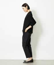 FMLJA07200 MICHEL KLEIN(ミッシェルクラン) ツイルストレッチテーパードパンツ ベージュ