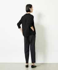 FMLJA07200 MICHEL KLEIN(ミッシェルクラン) ツイルストレッチテーパードパンツ ベージュ