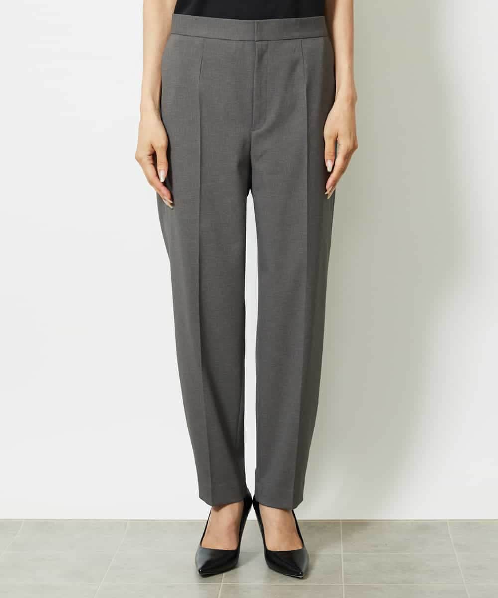 FMLJA07200 MICHEL KLEIN(ミッシェルクラン) ツイルストレッチテーパードパンツ ベージュ