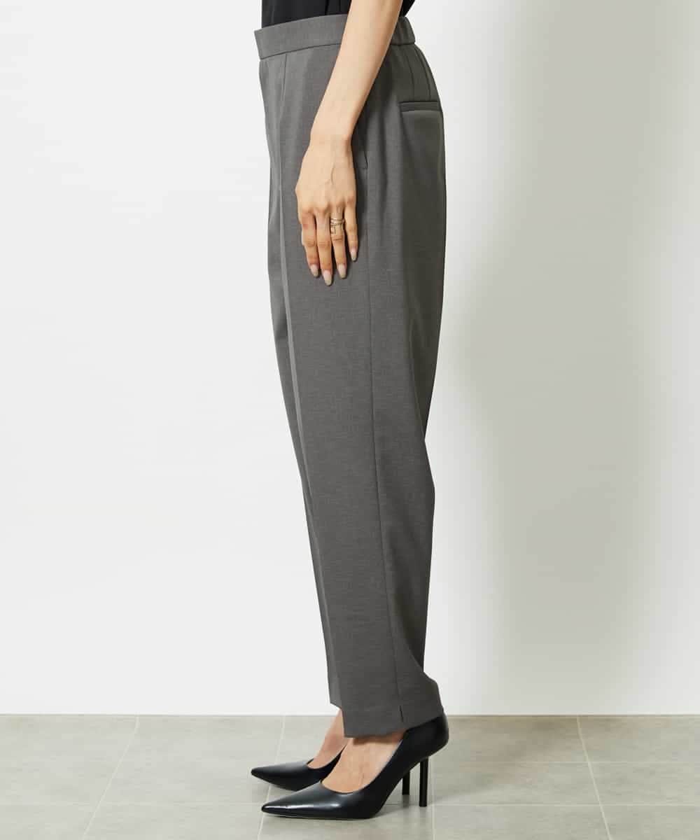 FMLJA07200 MICHEL KLEIN(ミッシェルクラン) ツイルストレッチテーパードパンツ ベージュ